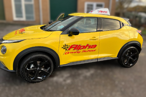 Alpha driving school car